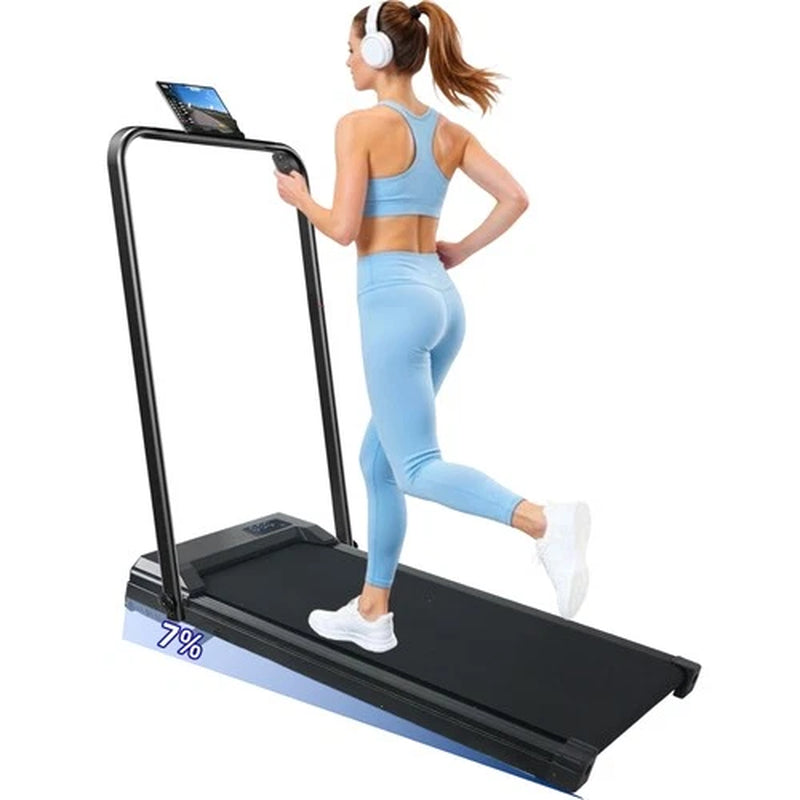 Treadmill Walking Pad Running Machine 8KM/H under Desk Treadmill with Holder