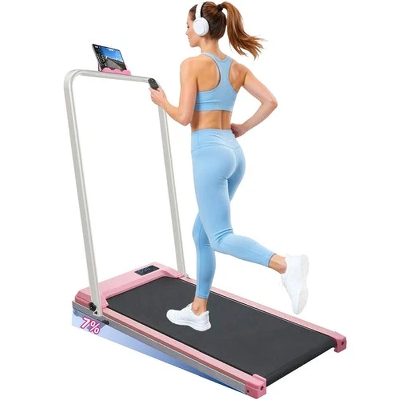Treadmill Walking Pad Running Machine 8KM/H under Desk Treadmill with Holder