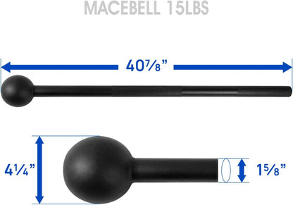 Elevate Your Strength Training with Our Versatile Steel Mace Bell - Perfect for Full Body Workouts and Muscle Toning!