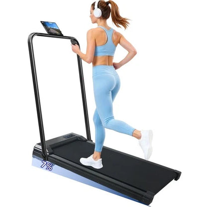 Treadmill Walking Pad Running Machine 8KM/H under Desk Treadmill with Holder
