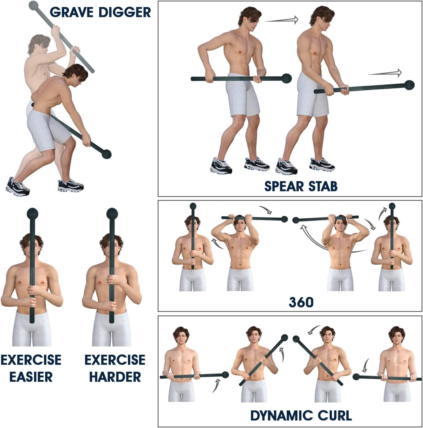 Elevate Your Strength Training with Our Versatile Steel Mace Bell - Perfect for Full Body Workouts and Muscle Toning!