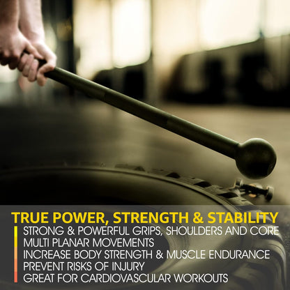 Elevate Your Strength Training with Our Versatile Steel Mace Bell - Perfect for Full Body Workouts and Muscle Toning!