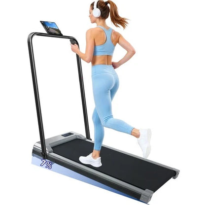 Treadmill Walking Pad Running Machine 8KM/H under Desk Treadmill with Holder